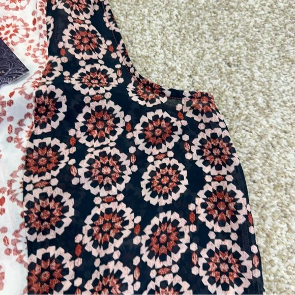 NWT Artesia Womens Top Size M Pink Blue Button Front - Picture 4 of 16